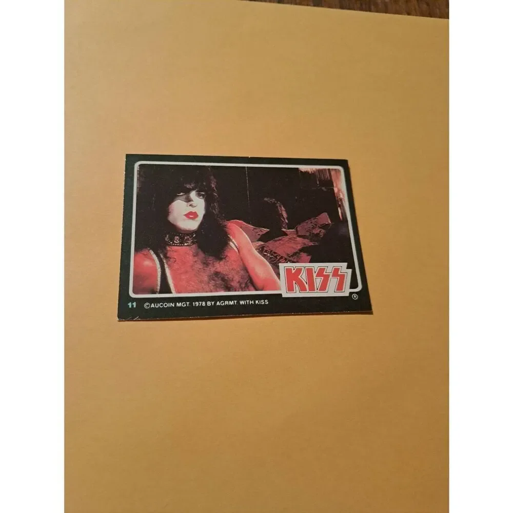 Vintage 1978 Aucoin Management AGRMT KISS Trading Card No 11 Collectible Rock